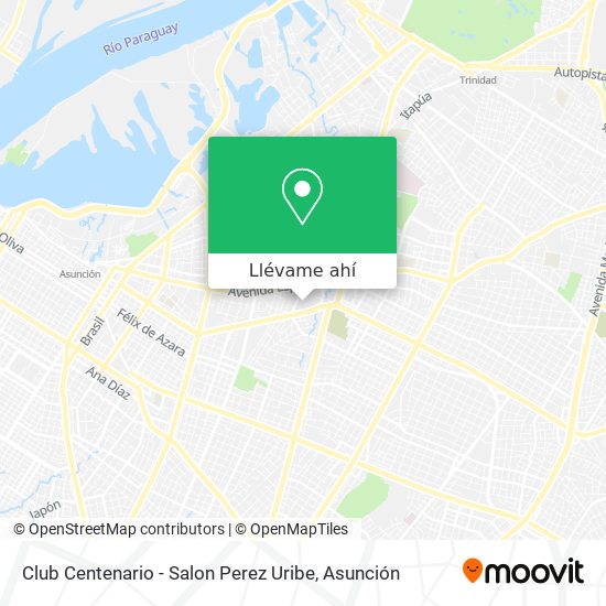 Mapa de Club Centenario - Salon Perez Uribe