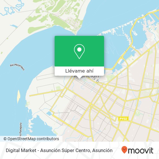 Mapa de Digital Market - Asunción Súper Centro