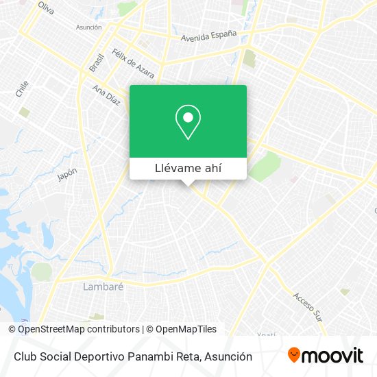 Mapa de Club Social Deportivo Panambi Reta