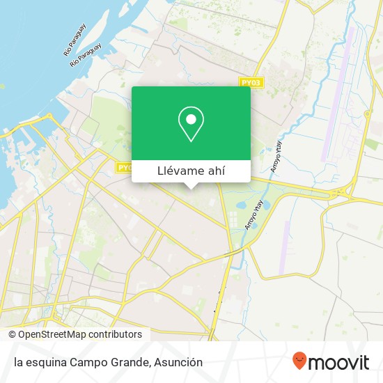 Mapa de la esquina Campo Grande