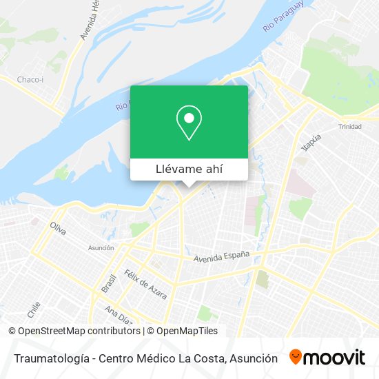 Mapa de Traumatología - Centro Médico La Costa