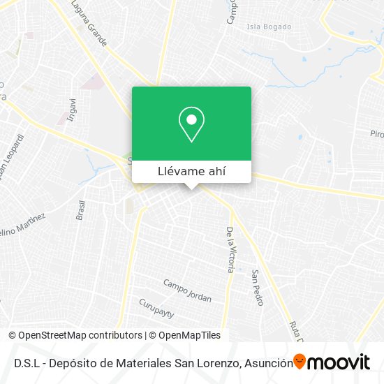 Mapa de D.S.L - Depósito de Materiales San Lorenzo