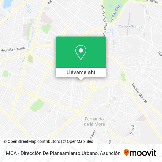 Mapa de MCA - Dirección De Planeamiento Urbano