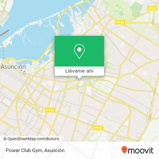 Mapa de Power Club Gym