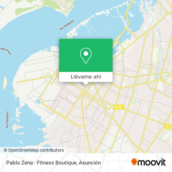 Mapa de Pablo Zena - Fitness Boutique