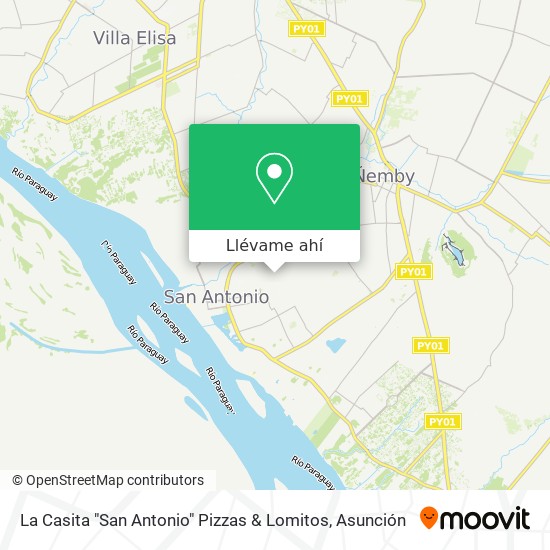 Mapa de La Casita "San Antonio" Pizzas & Lomitos