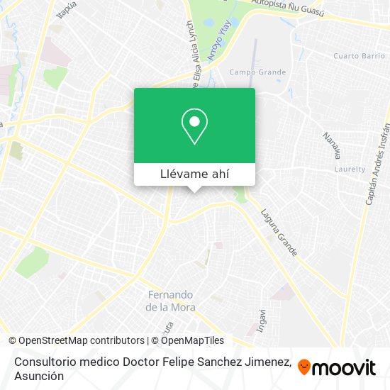 Mapa de Consultorio medico Doctor Felipe Sanchez Jimenez