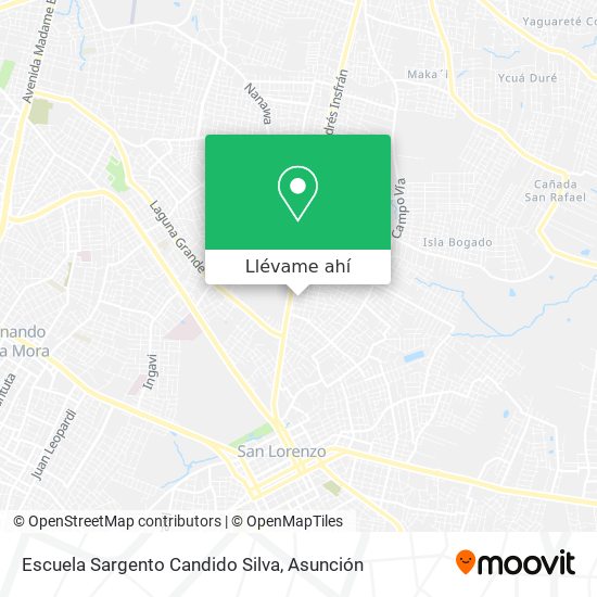 Mapa de Escuela Sargento Candido Silva