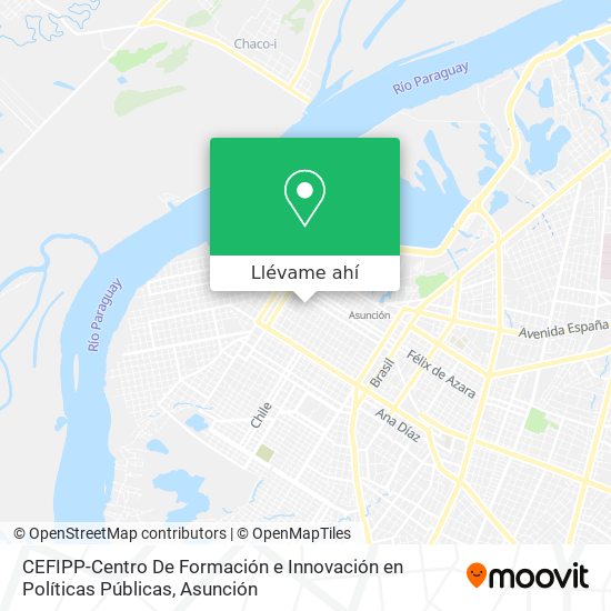 Mapa de CEFIPP-Centro De Formación e Innovación en Políticas Públicas