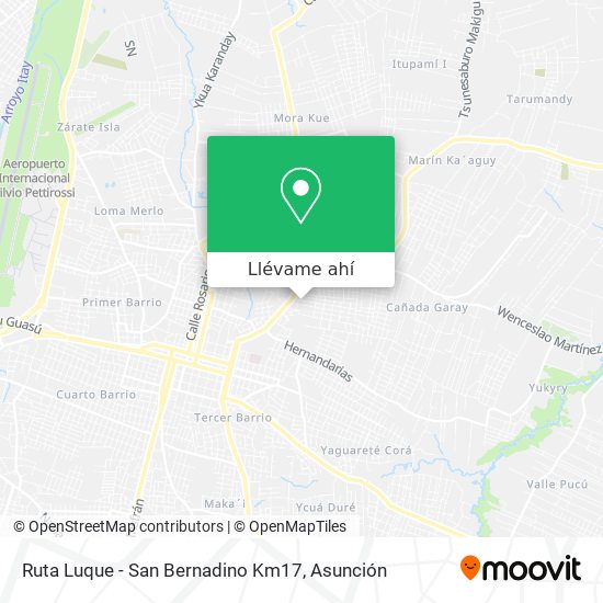 Mapa de Ruta Luque - San Bernadino Km17