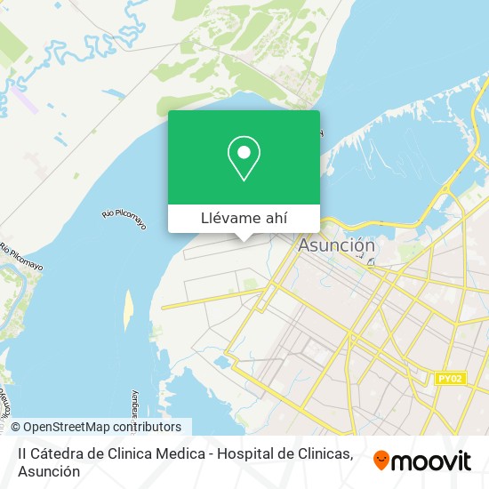 Mapa de II Cátedra de Clinica Medica - Hospital de Clinicas
