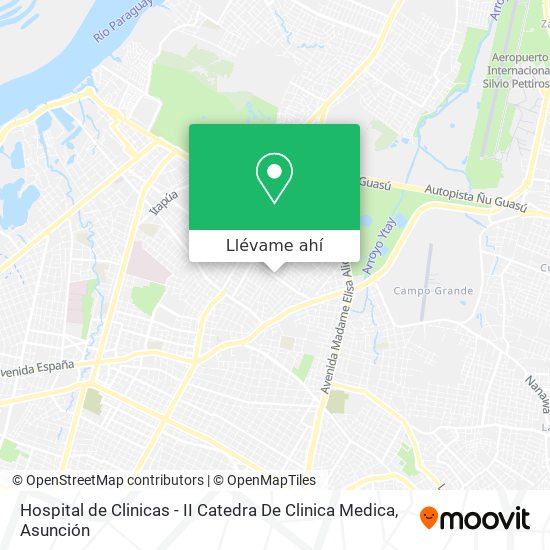 Mapa de Hospital de Clinicas - II Catedra De Clinica Medica