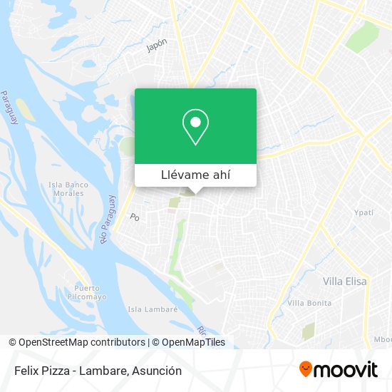 Mapa de Felix Pizza - Lambare