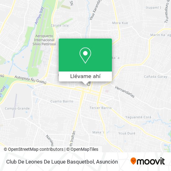 Mapa de Club De Leones De Luque Basquetbol