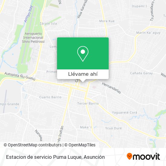 Mapa de Estacion de servicio Puma Luque