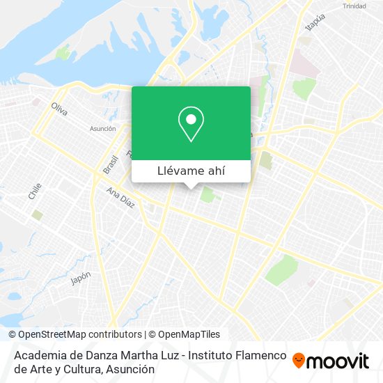 Mapa de Academia de Danza Martha Luz - Instituto Flamenco de Arte y Cultura