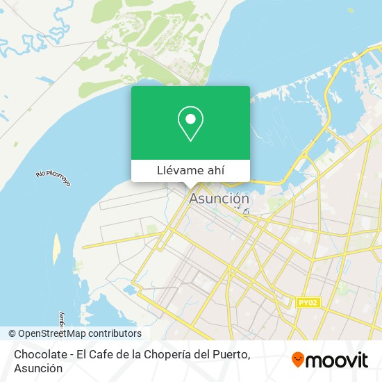 Mapa de Chocolate - El Cafe de la Chopería del Puerto