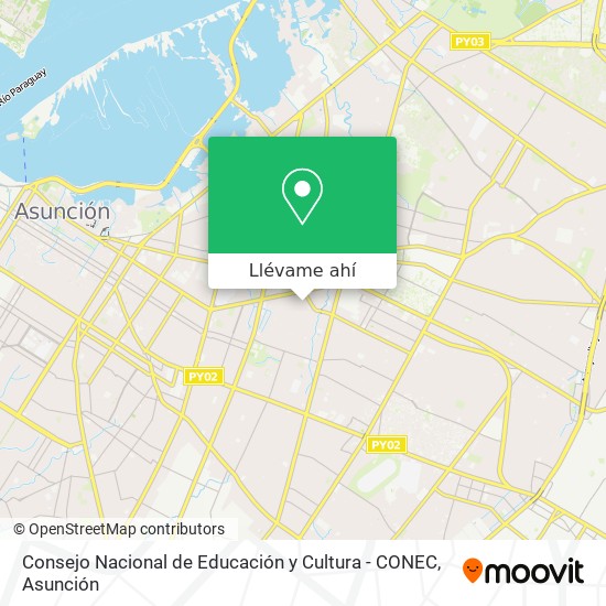 Mapa de Consejo Nacional de Educación y Cultura - CONEC