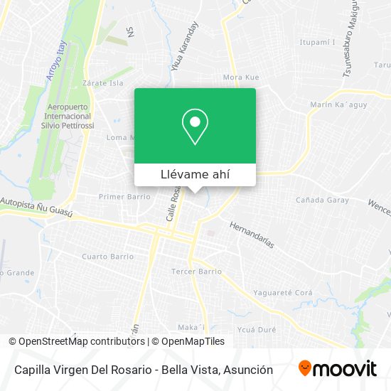 Mapa de Capilla Virgen Del Rosario - Bella Vista