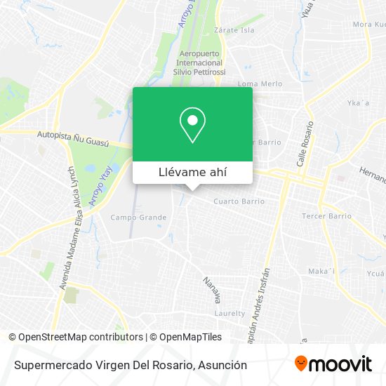 Mapa de Supermercado Virgen Del Rosario
