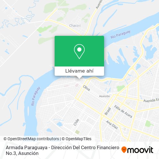Mapa de Armada Paraguaya - Dirección Del Centro Financiero No.3