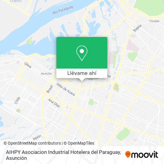 Mapa de AIHPY Asociacion Industrial Hotelera del Paraguay