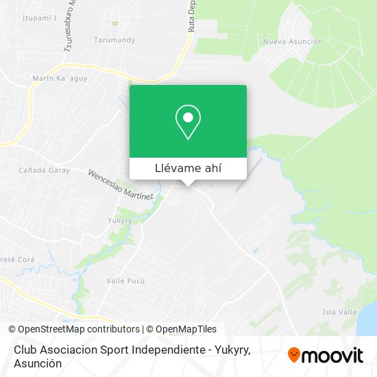 Mapa de Club Asociacion Sport Independiente - Yukyry