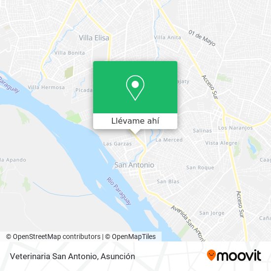 Mapa de Veterinaria San Antonio