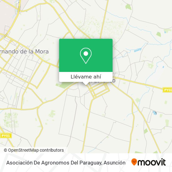 Mapa de Asociación De Agronomos Del Paraguay