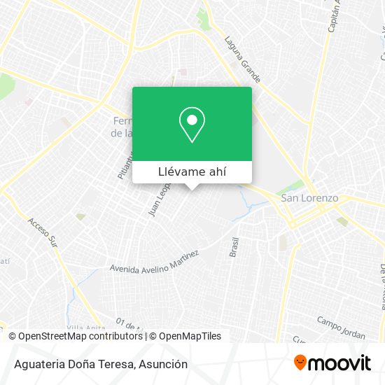 Mapa de Aguateria Doña Teresa