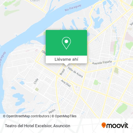 Mapa de Teatro del Hotel Excelsior