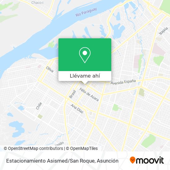Mapa de Estacionamiento Asismed / San Roque