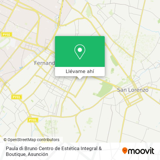 Mapa de Paula di Bruno Centro de Estética Integral & Boutique