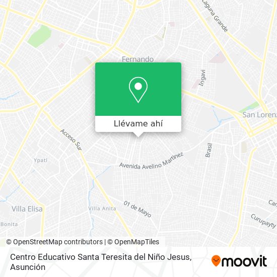 Mapa de Centro Educativo Santa Teresita del Niño Jesus