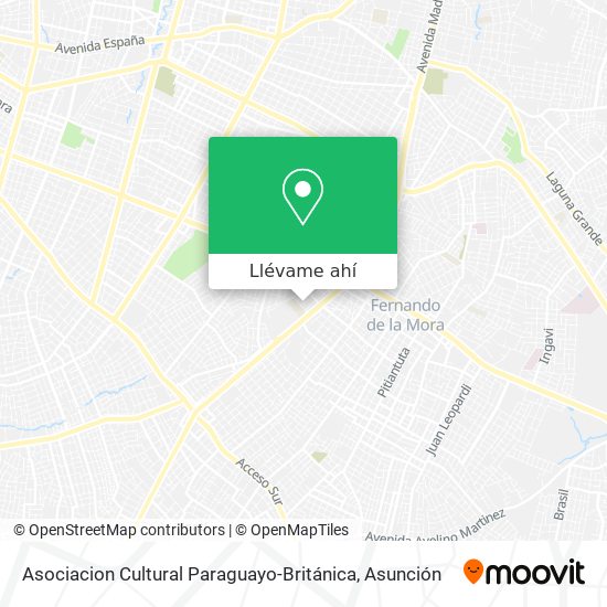 Mapa de Asociacion Cultural Paraguayo-Británica