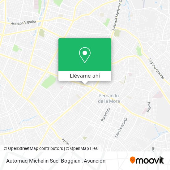 Mapa de Automaq Michelin Suc. Boggiani