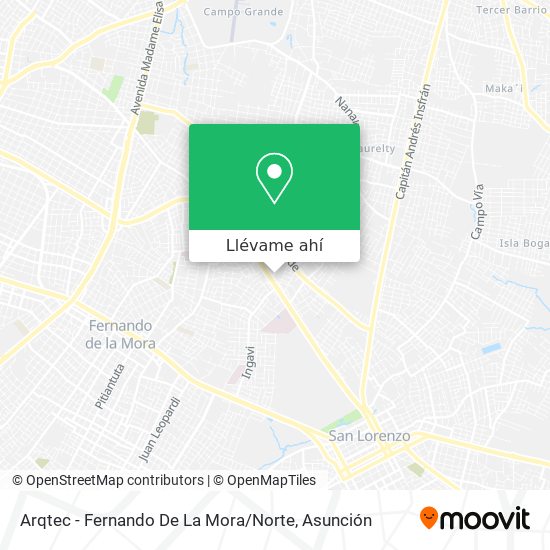 Mapa de Arqtec - Fernando De La Mora / Norte