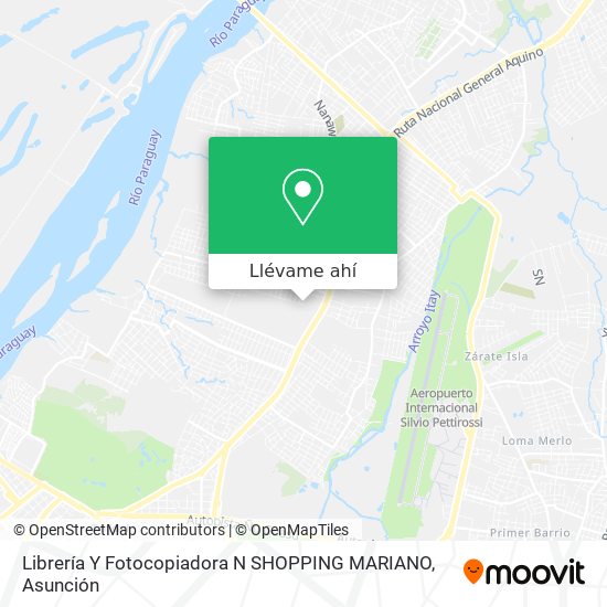 Mapa de Librería Y Fotocopiadora N SHOPPING MARIANO