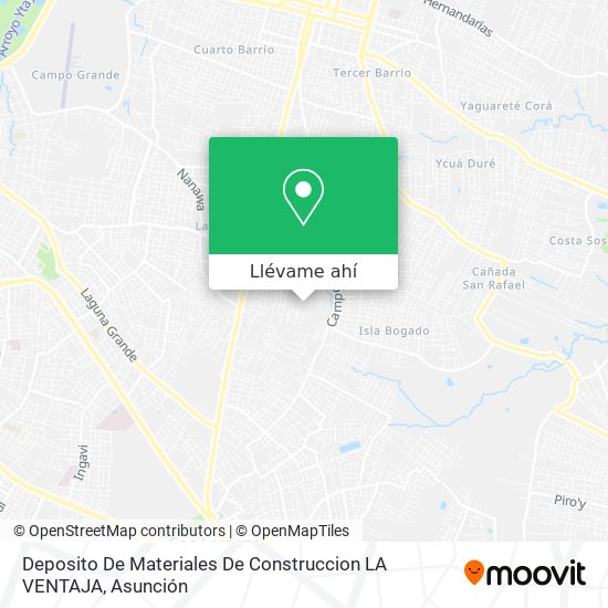 Mapa de Deposito De Materiales De Construccion LA VENTAJA