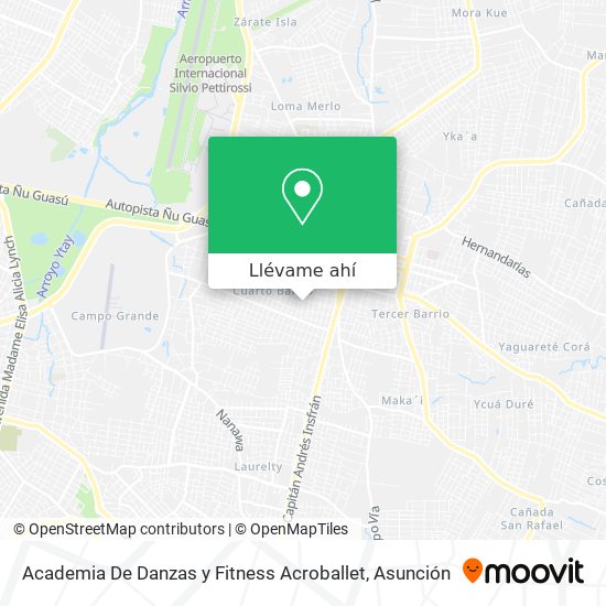Mapa de Academia De Danzas y Fitness Acroballet