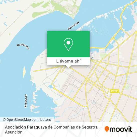 Mapa de Asociación Paraguaya de Compañias de Seguros