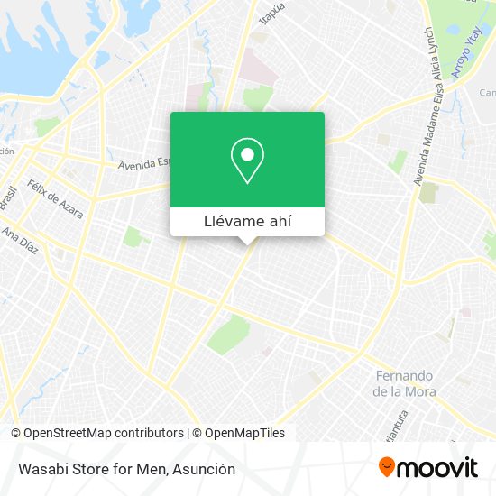 Mapa de Wasabi Store for Men