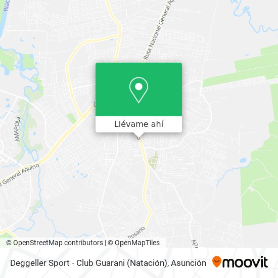 Mapa de Deggeller Sport - Club Guarani (Natación)