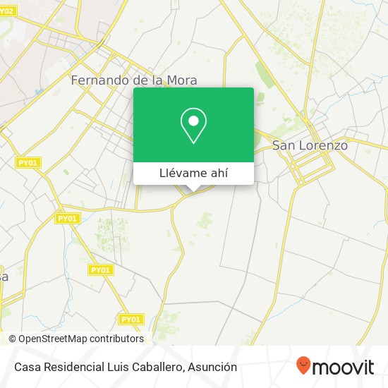 Mapa de Casa Residencial Luis Caballero