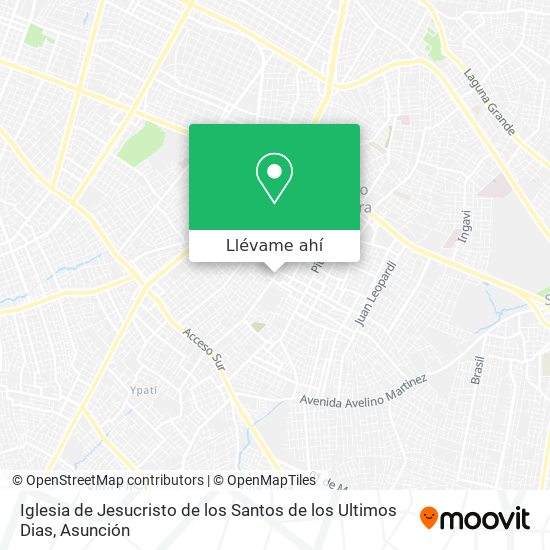 Mapa de Iglesia de Jesucristo de los Santos de los Ultimos Dias