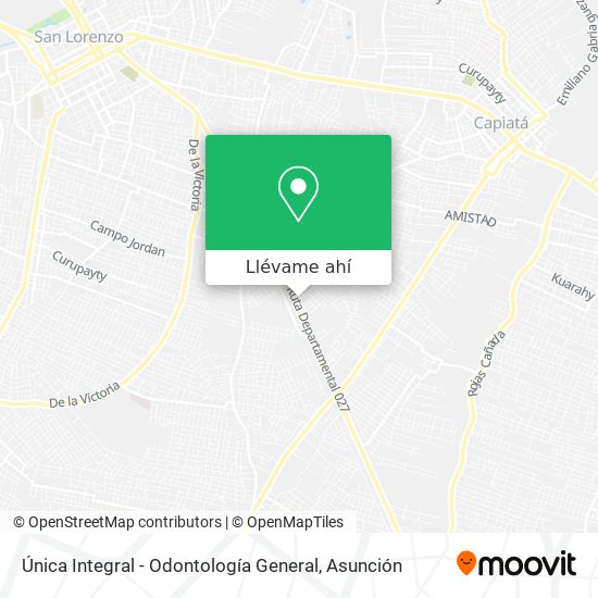 Mapa de Única Integral - Odontología General