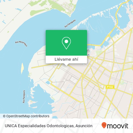 Mapa de UNICA Especialidades Odontologicas