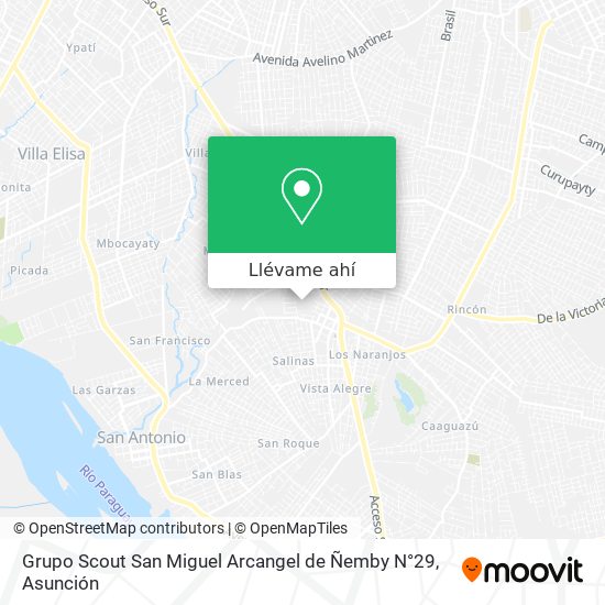 Mapa de Grupo Scout San Miguel Arcangel de Ñemby N°29