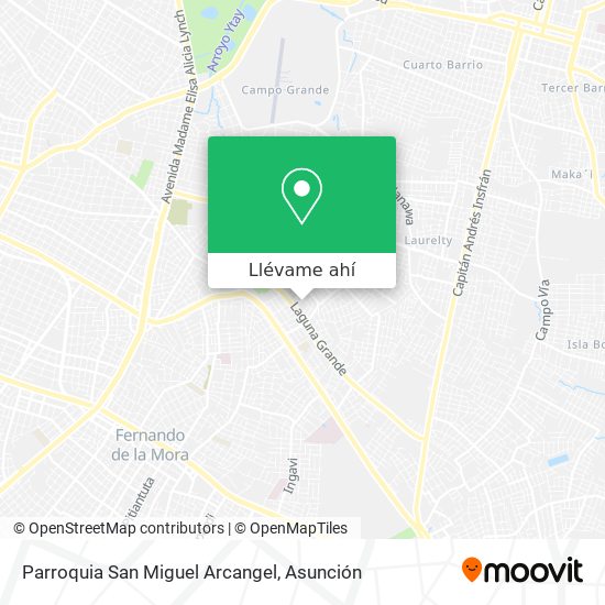 Mapa de Parroquia San Miguel Arcangel