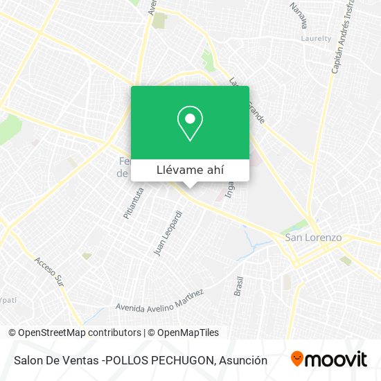 Mapa de Salon De Ventas -POLLOS PECHUGON